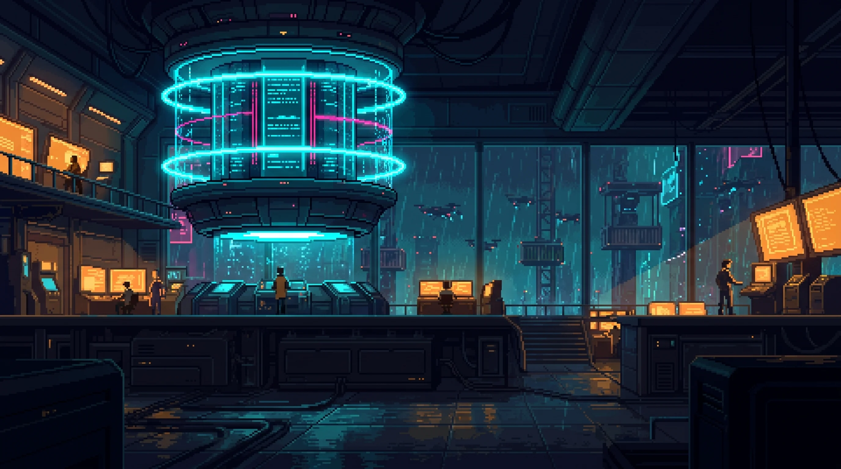 A vast city before the ORACLE Cascade