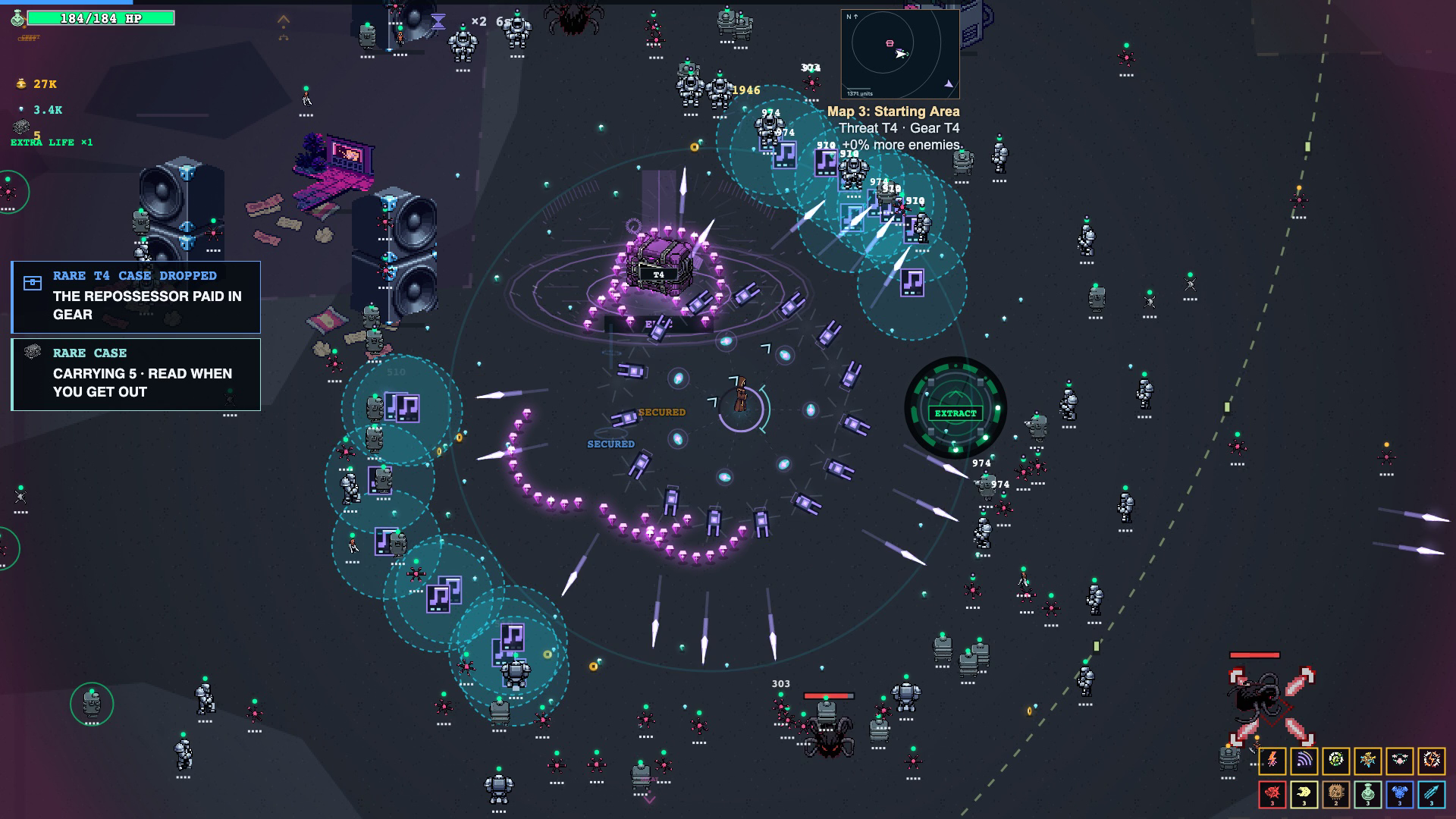 Final Claim: loot lies between the operator and the open extraction lift