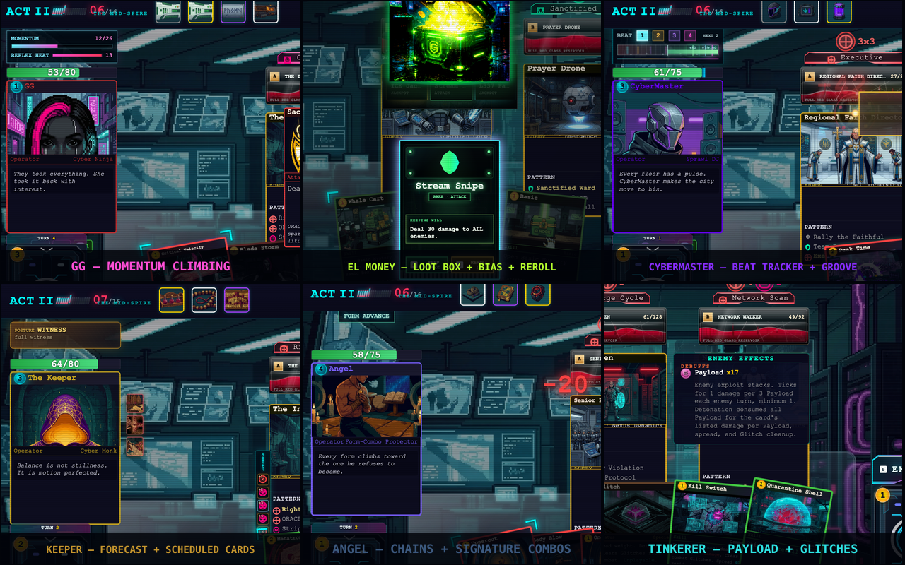 Six Mechanics, Six Interfaces