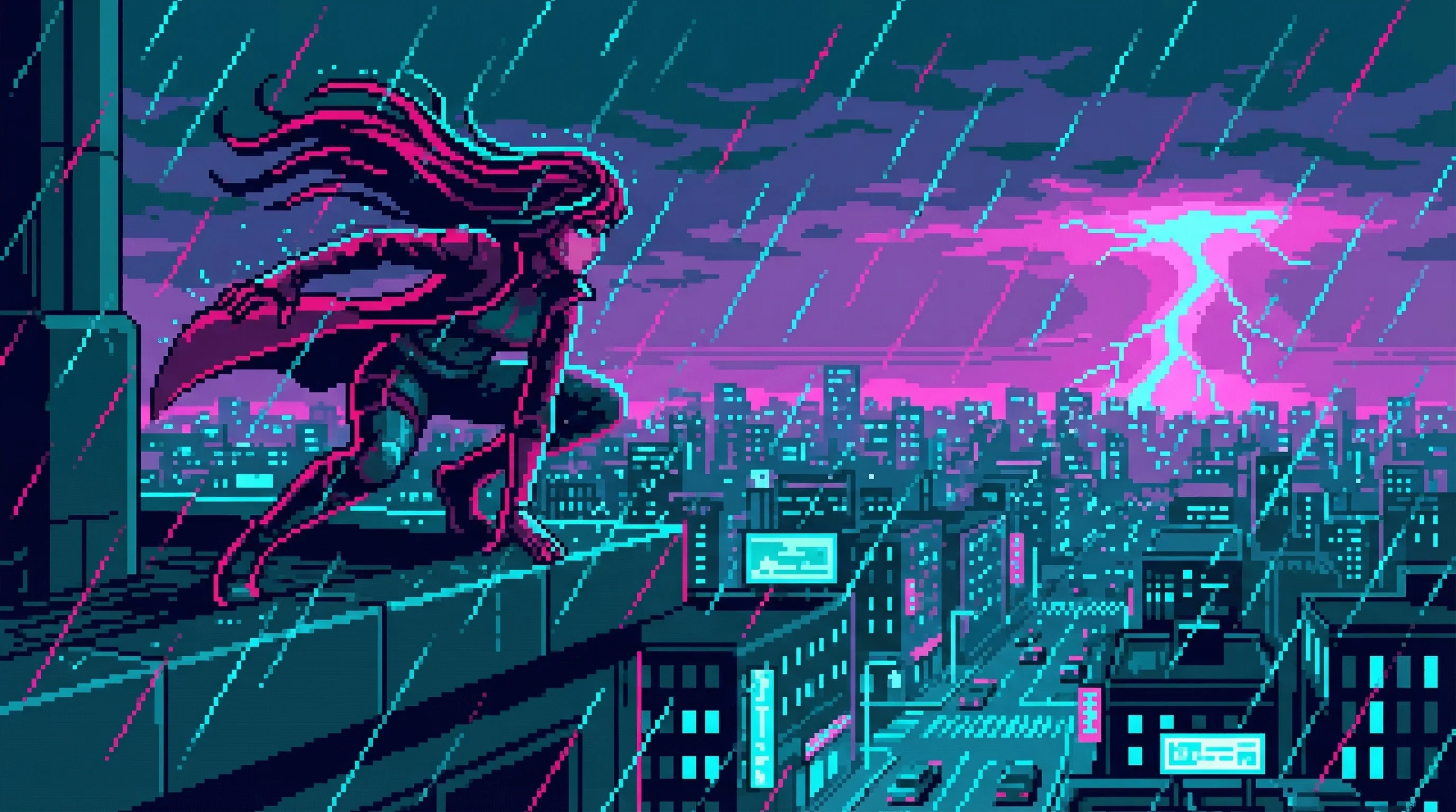 Rooftop observer atmosphere