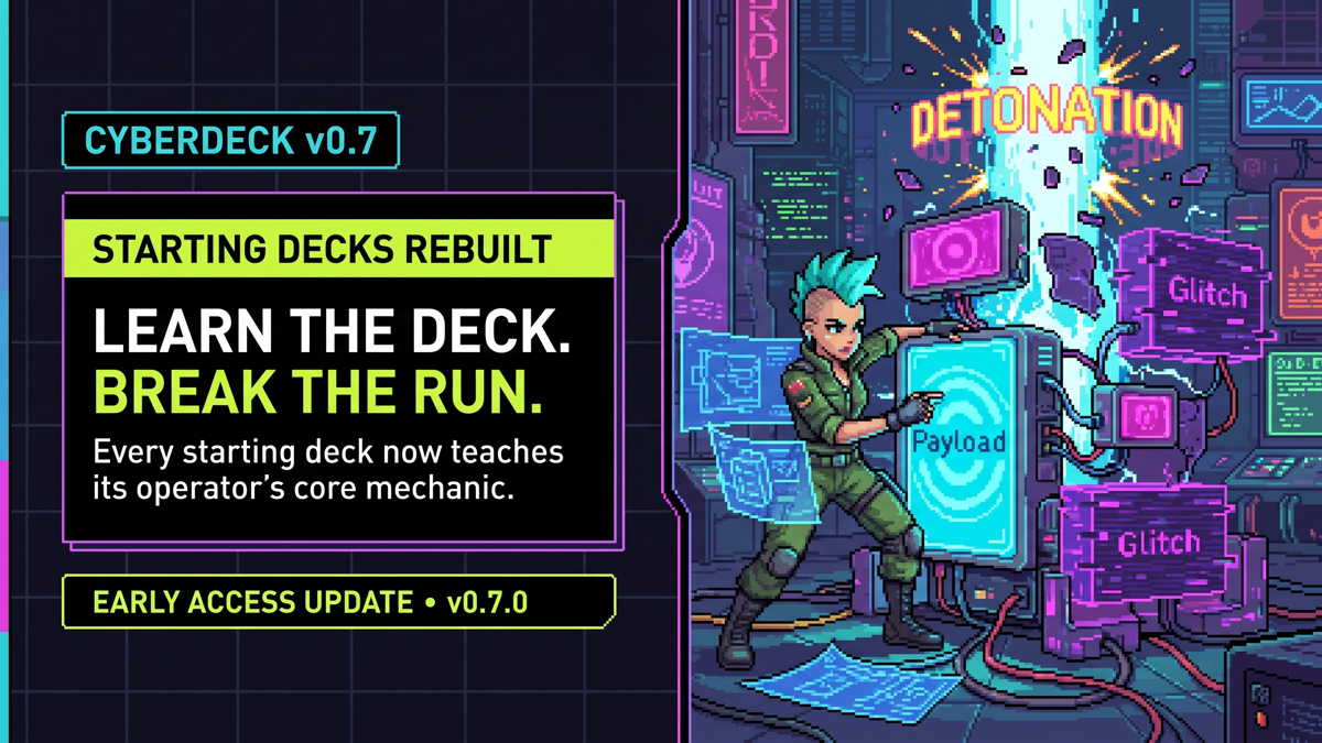 CyberDeck v0.7.0 starting-deck rebuild release artwork