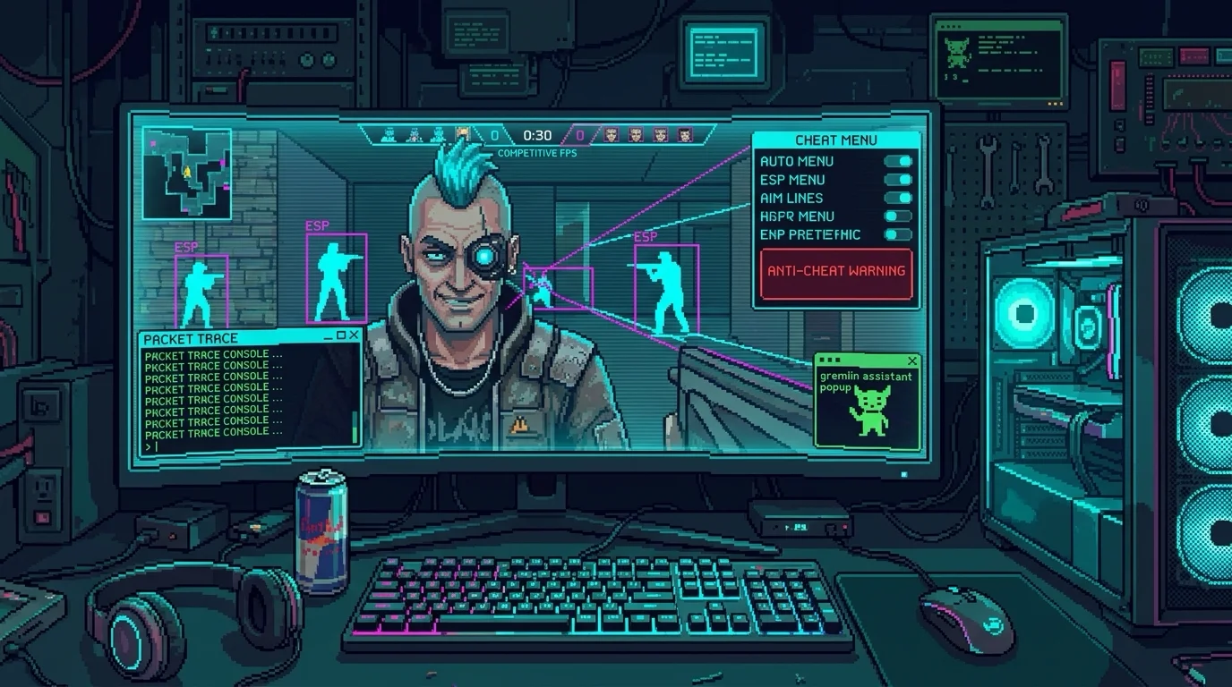 The Tinkerer working the anti-cheat and telemetry metagame around a game