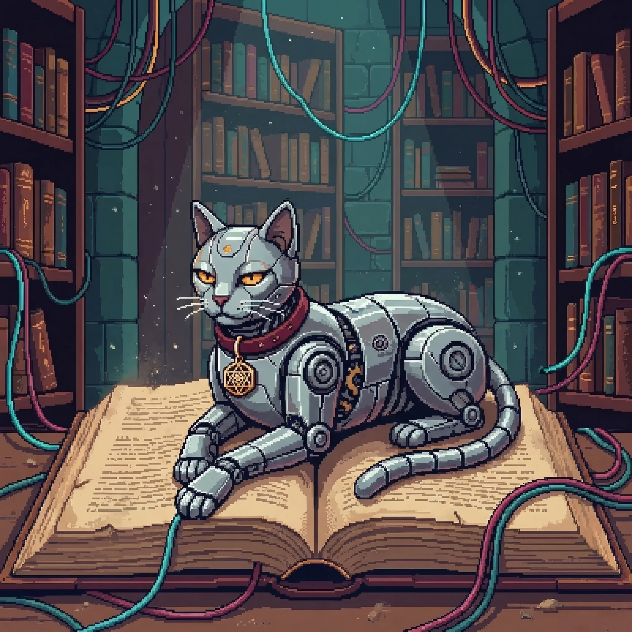 Kaiser, The Keeper's uploaded cat, in the monastery