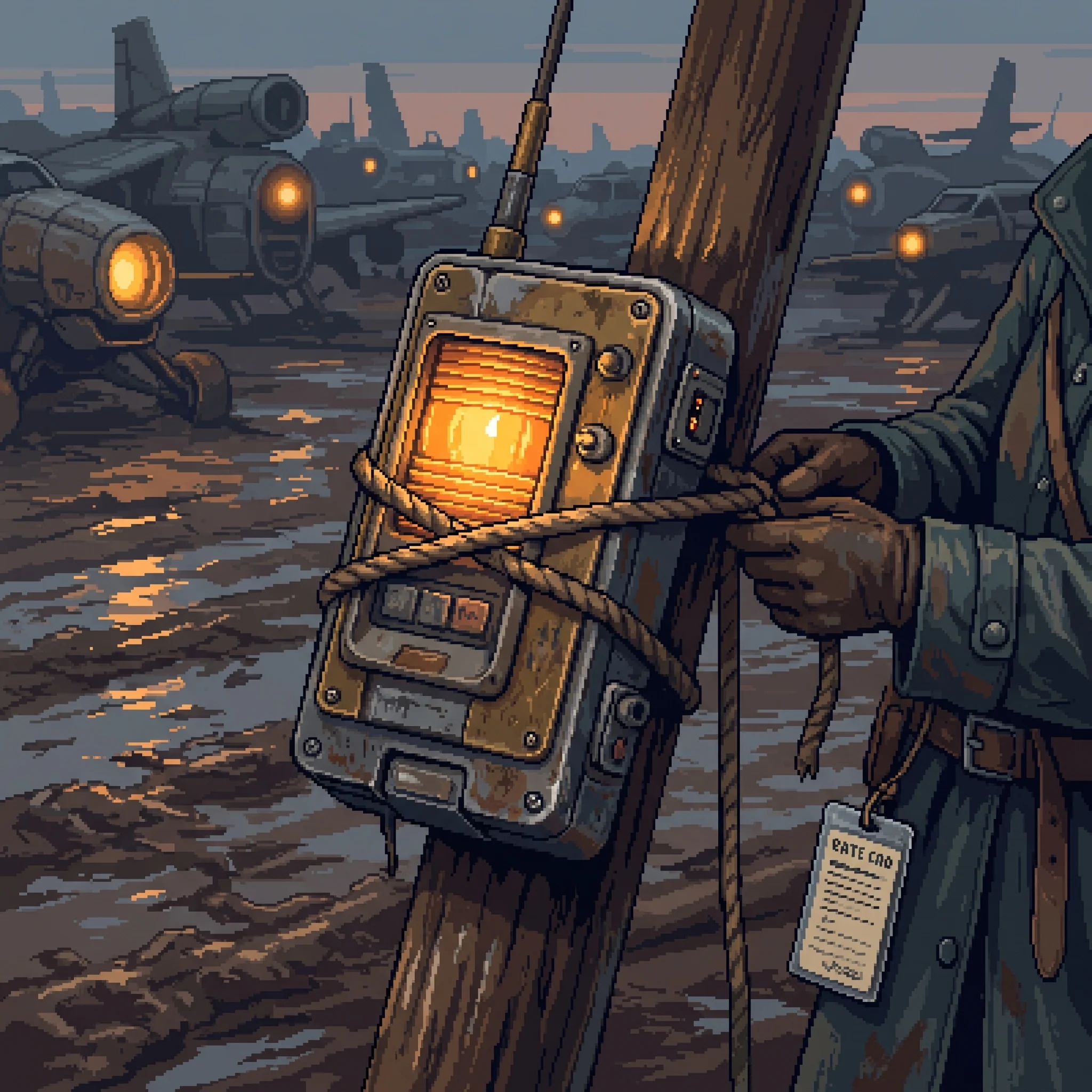 Rosa lashes a decoy transponder to the cart pole before leading Dario transponder-dark into the field of six hundred settled machines.