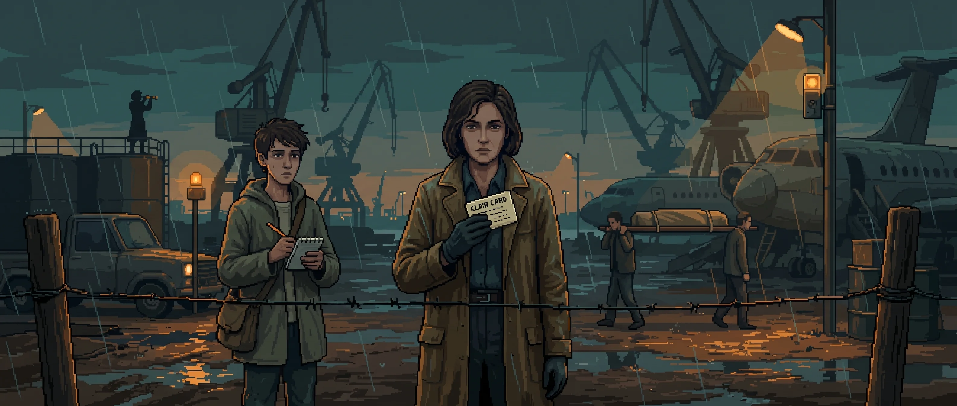 Delphine Reyes waits at the cordon wire and pays for the witnessed tier.