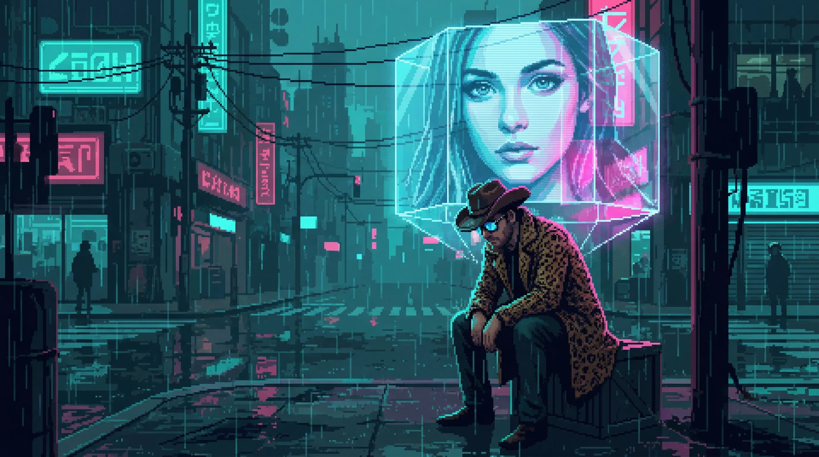 Judge Dreg sits alone, a ghostly crystalline memory of a woman's face hovering around him โ too clear, too perfect, lacking natural degradation