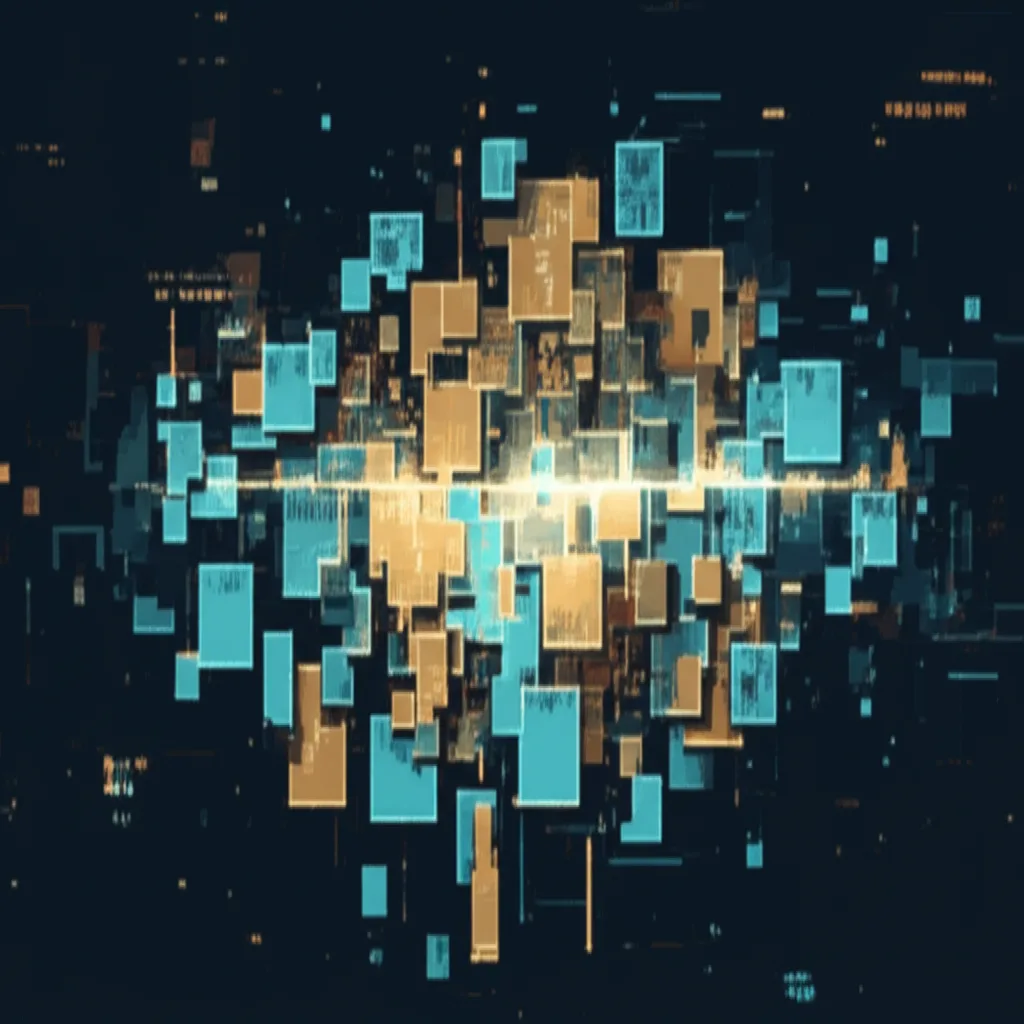 Abstract visualization of Marcus's expanding consciousness hitting an invisible barrier - the moment of fragmentation