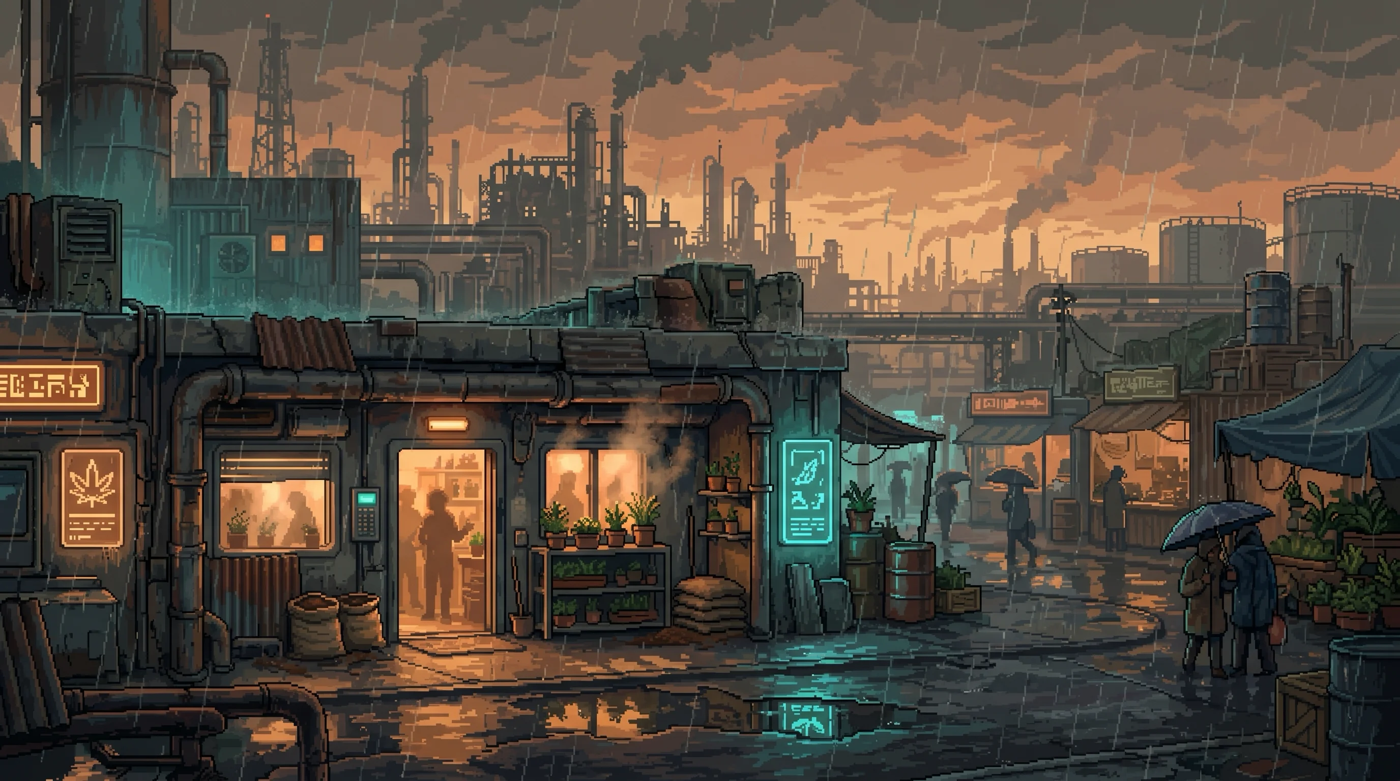 the Smelter Industrial street signature view